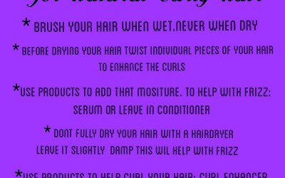 Hair tips for curly hair